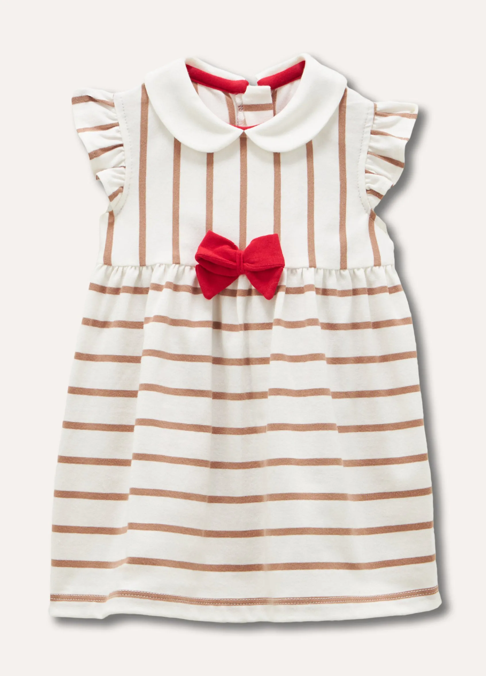 Blukids Abito smanicato in jersey rigato neonata- Vestitini