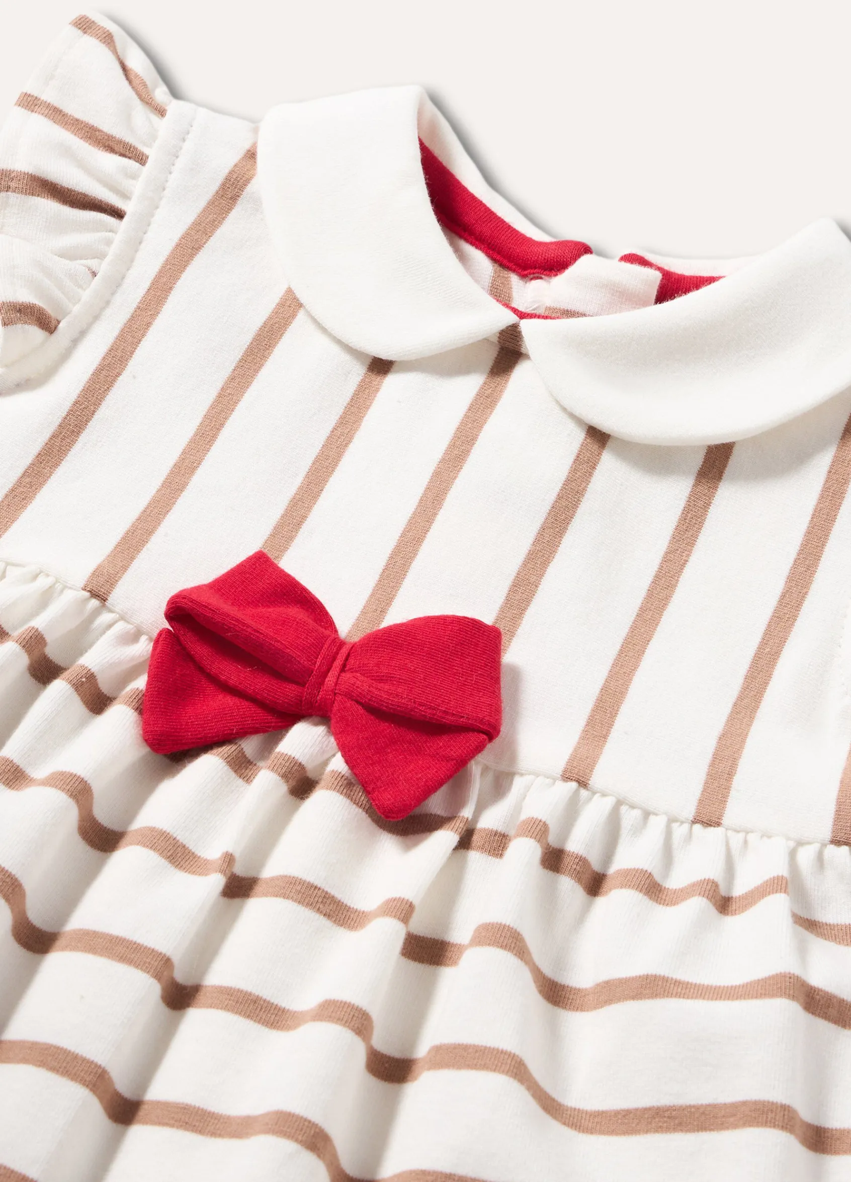 Blukids Abito smanicato in jersey rigato neonata- Vestitini