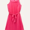 Blukids Abito smanicato in plissé ragazza- Vestiti