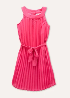 Blukids Abito smanicato in plissé ragazza- Vestiti