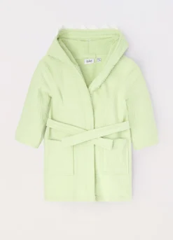 Blukids Accappatoio in puro cotone con cappuccio neonato- Intimo