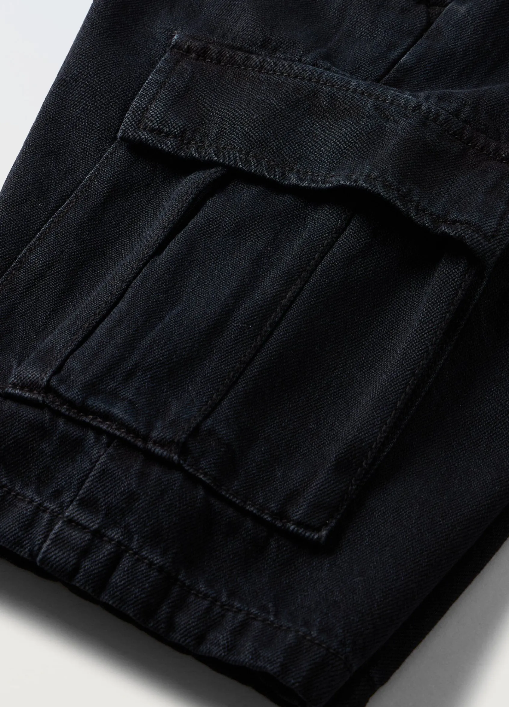 Blukids Bermuda cargo in denim di cotone ragazzo- Jeans