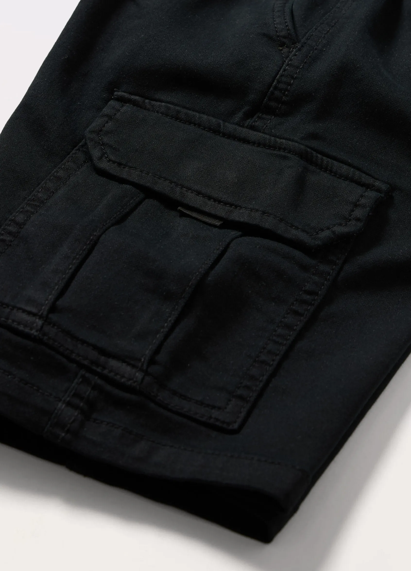 Blukids Bermuda cargo in french terry denim ragazzo- Jeans