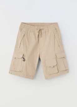 Blukids Bermuda cargo in puro cotone ragazzo- Pantaloni