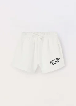 Blukids Bermuda in french terry di misto cotone ragazza- Pantaloni