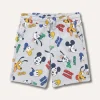 Blukids Bermuda in puro cotone mélange neonato- Pantaloni