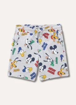 Blukids Bermuda in puro cotone mélange neonato- Pantaloni