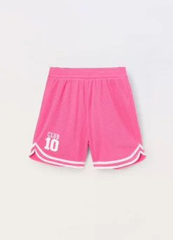 Blukids Bermuda mesh ragazza- Pantaloni
