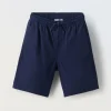 Blukids Bermuda misto lino ragazzo- Pantaloni