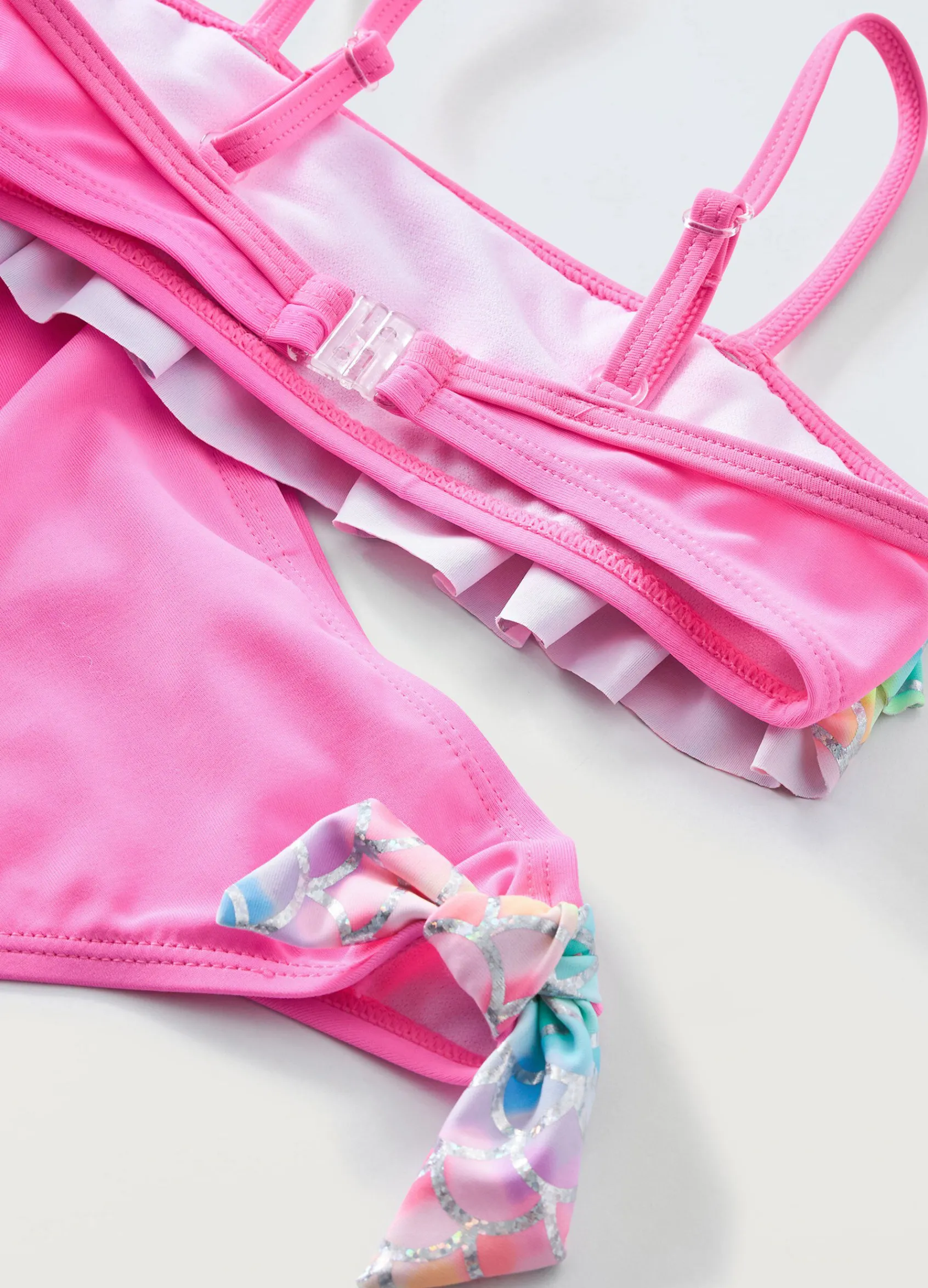 Blukids Bikini a fascia con stampa foil bambina- Mare