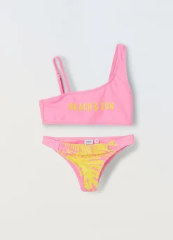 Blukids Bikini asimmetrico con stampa ragazza- Mare