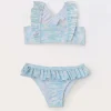 Blukids Bikini con rouches bambina- Mare