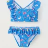 Blukids Bikini con rouches bambina- Mare