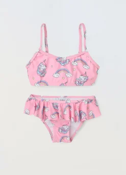 Blukids Bikini con stampa unicorno bambina- Mare