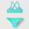 Blukids Bikini con top in sangallo bambina- Mare