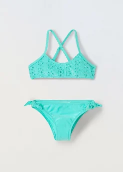 Blukids Bikini con top in sangallo bambina- Mare
