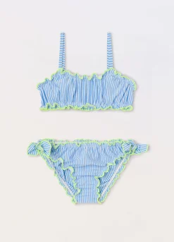 Blukids Bikini costume a righe bambina- Mare