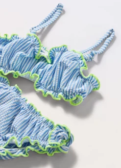 Blukids Bikini costume a righe bambina- Mare