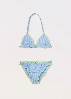 Blukids Bikini costume a righe ragazza- Mare