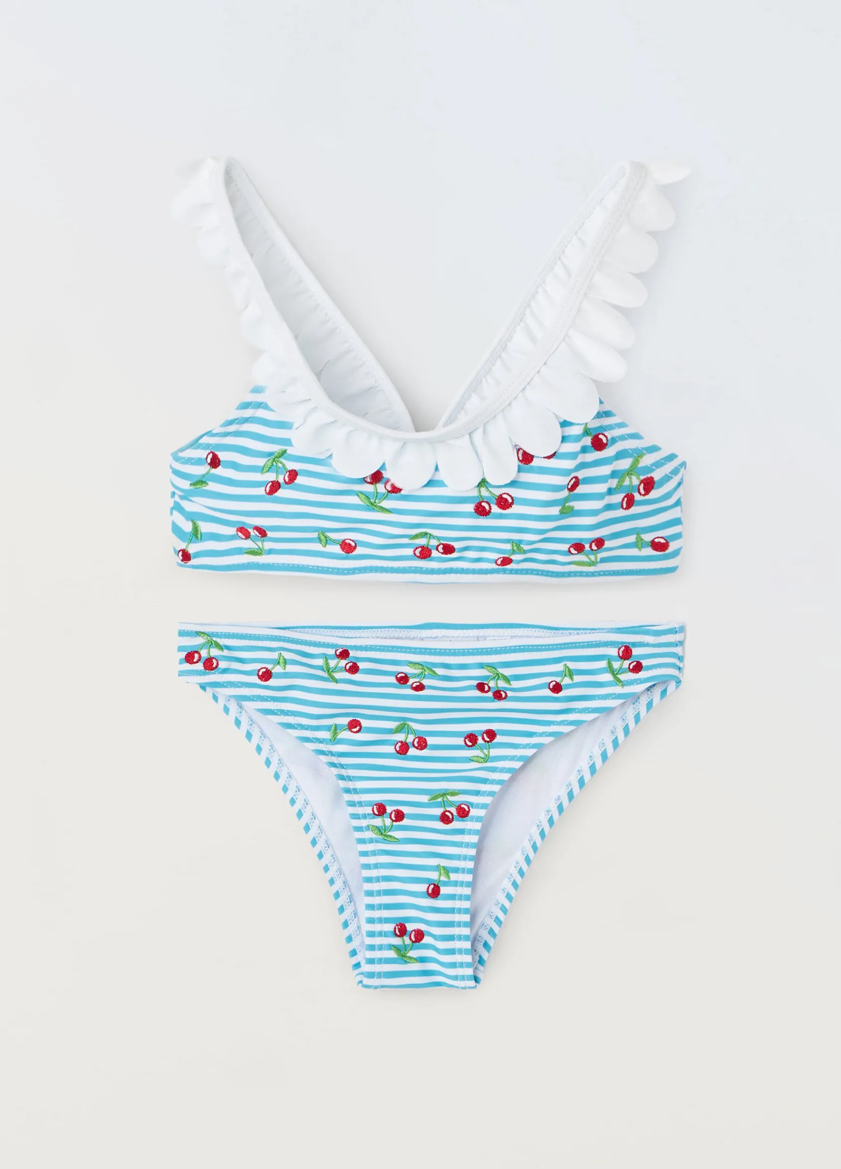 Blukids Bikini rigato bambina- Mare