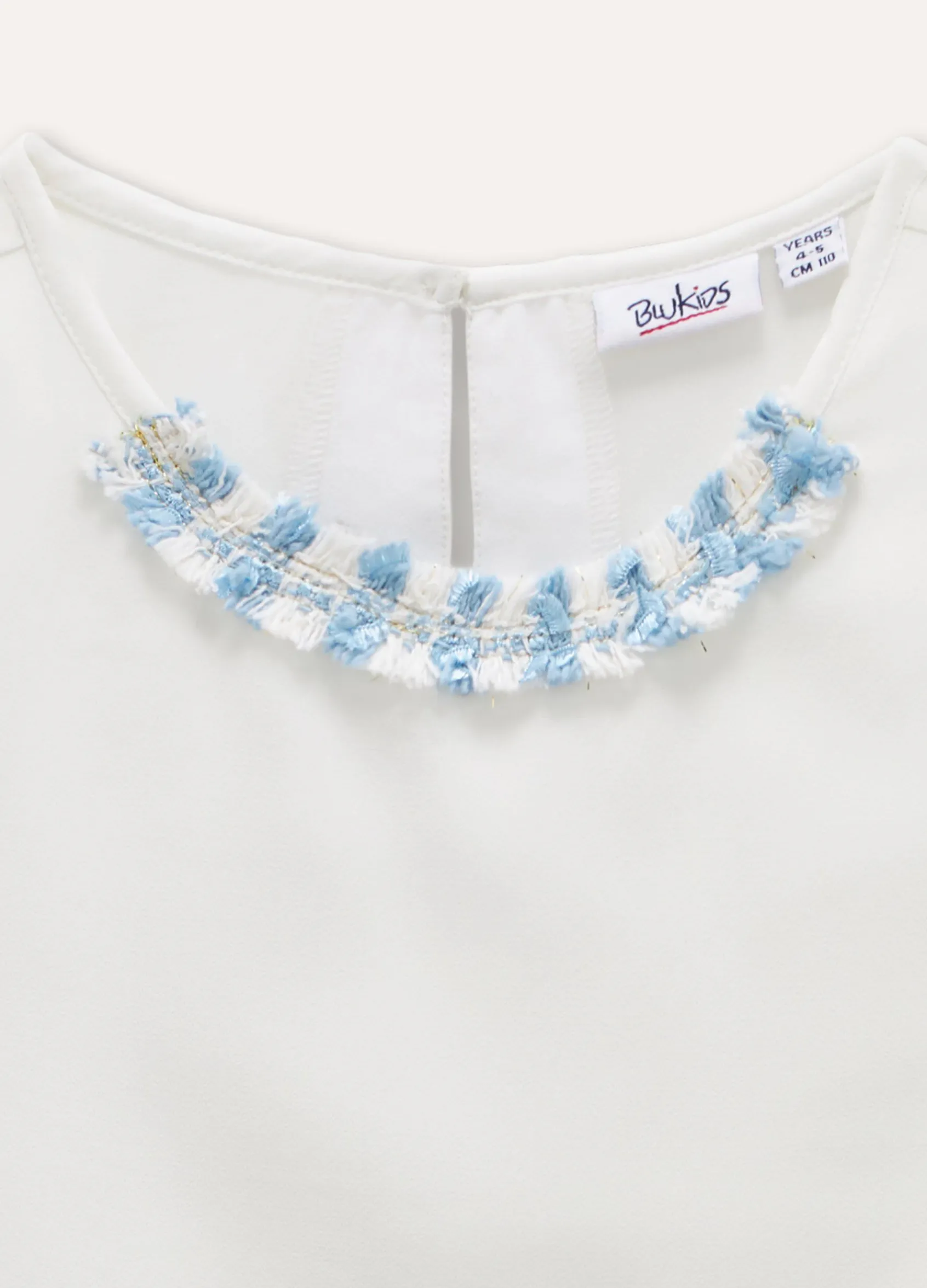 Blukids Blusa con maniche ad aletta bambina- Camicie