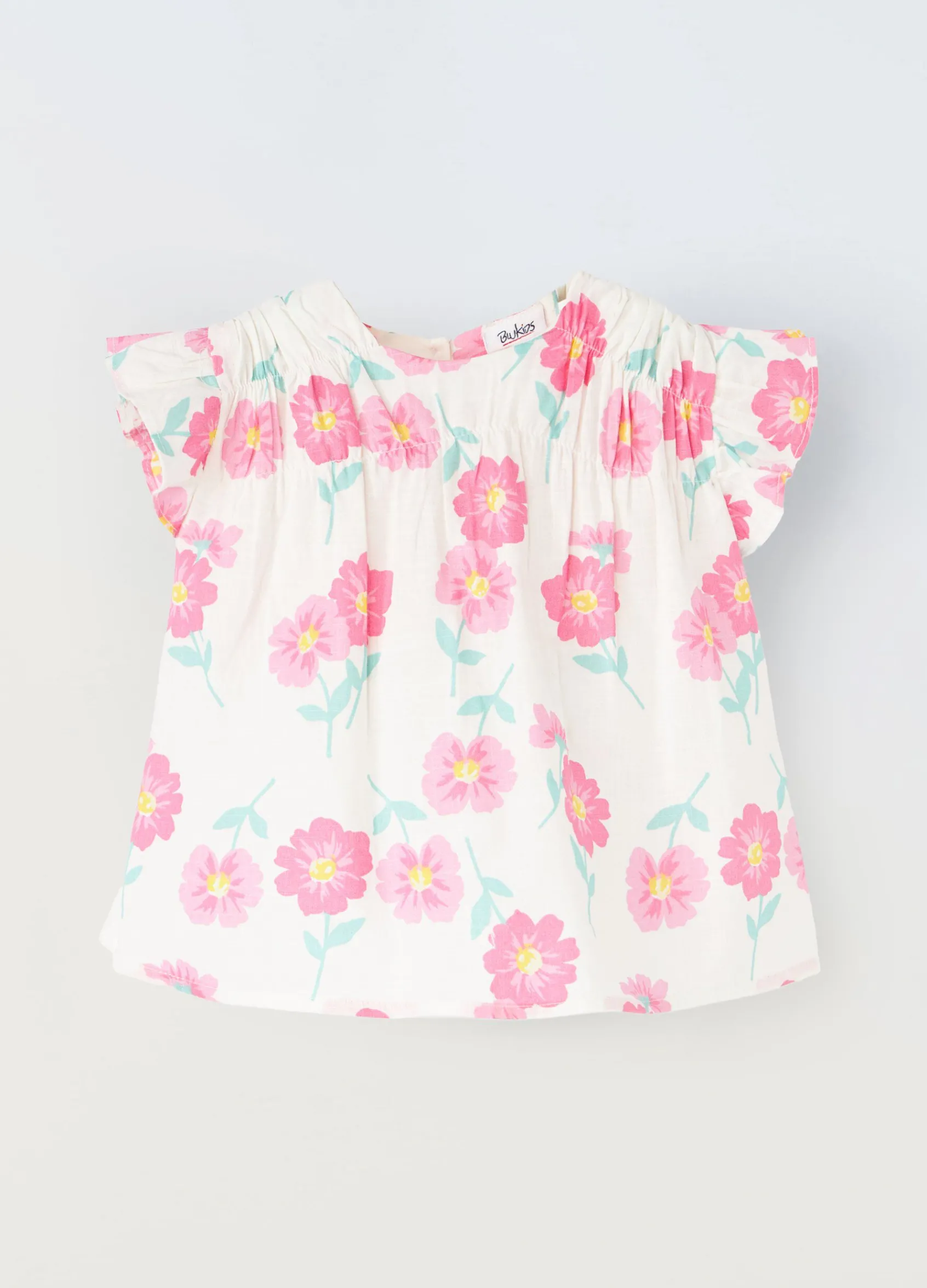 Blukids Blusa in cotone stretch neonata- Camicie