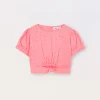 Blukids Blusa in puro cotone sangallo bambina- Camicie