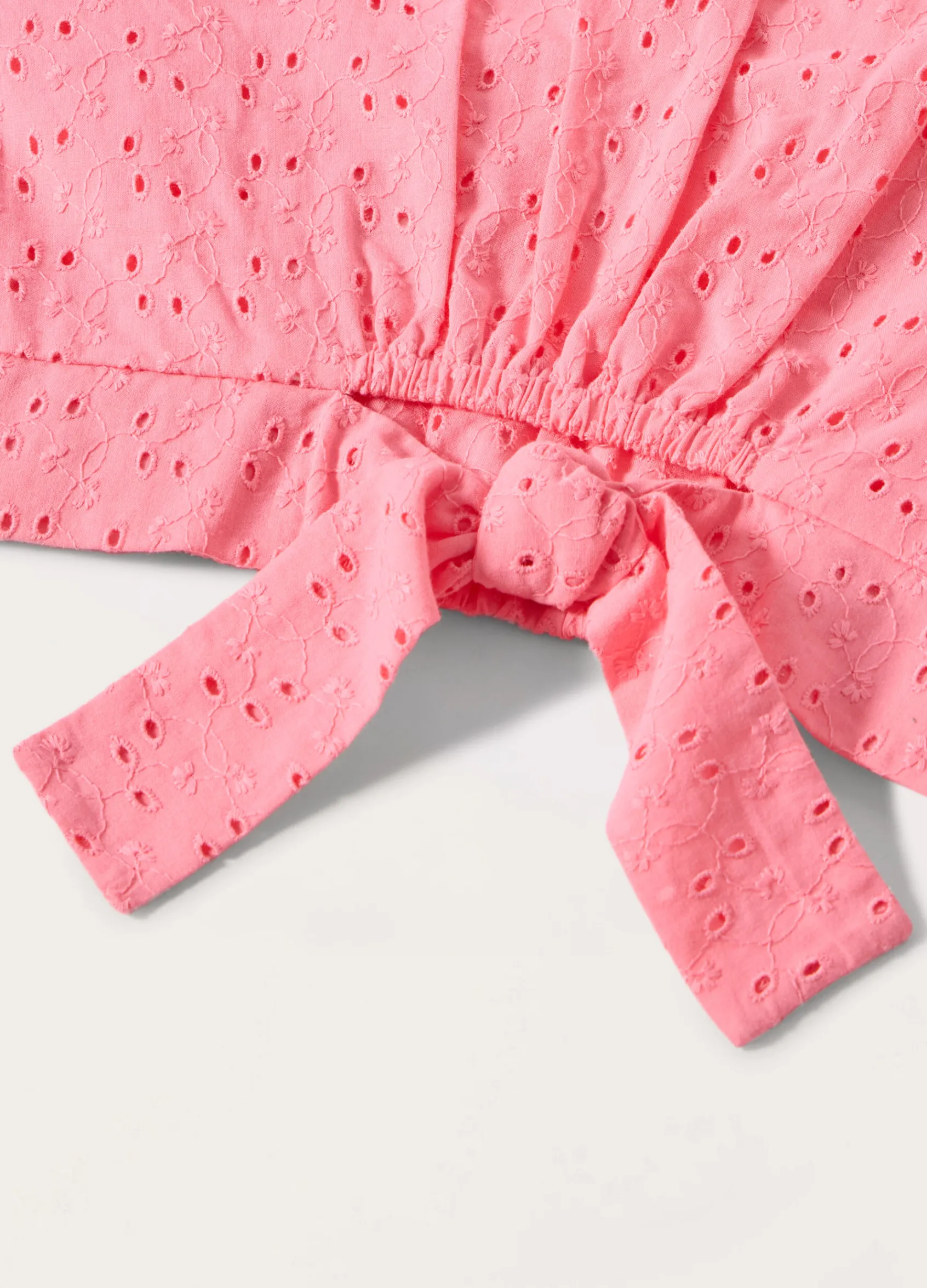 Blukids Blusa in puro cotone sangallo bambina- Camicie