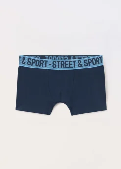 Blukids Boxer in jersey di cotone stretch ragazzo- Intimo