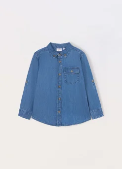Blukids Camicia in chambray di puro cotone bambino-Bambino Camicie