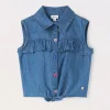 Blukids Camicia in chambray di puro cotone bambina- Camicie