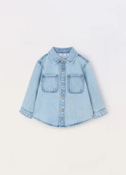 Blukids Camicia in denim di misto cotone neonato- Camicie