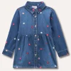 Blukids Camicia in denim di puro cotone neonata- Camicie