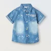 Blukids Camicia in denim di puro cotone neonato- Camicie