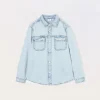 Blukids Camicia in denim di puro cotone ragazzo- Camicie