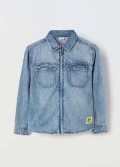 Blukids Camicia in denim di puro cotone ragazzo- Camicie