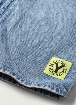 Blukids Camicia in denim di puro cotone ragazzo- Camicie