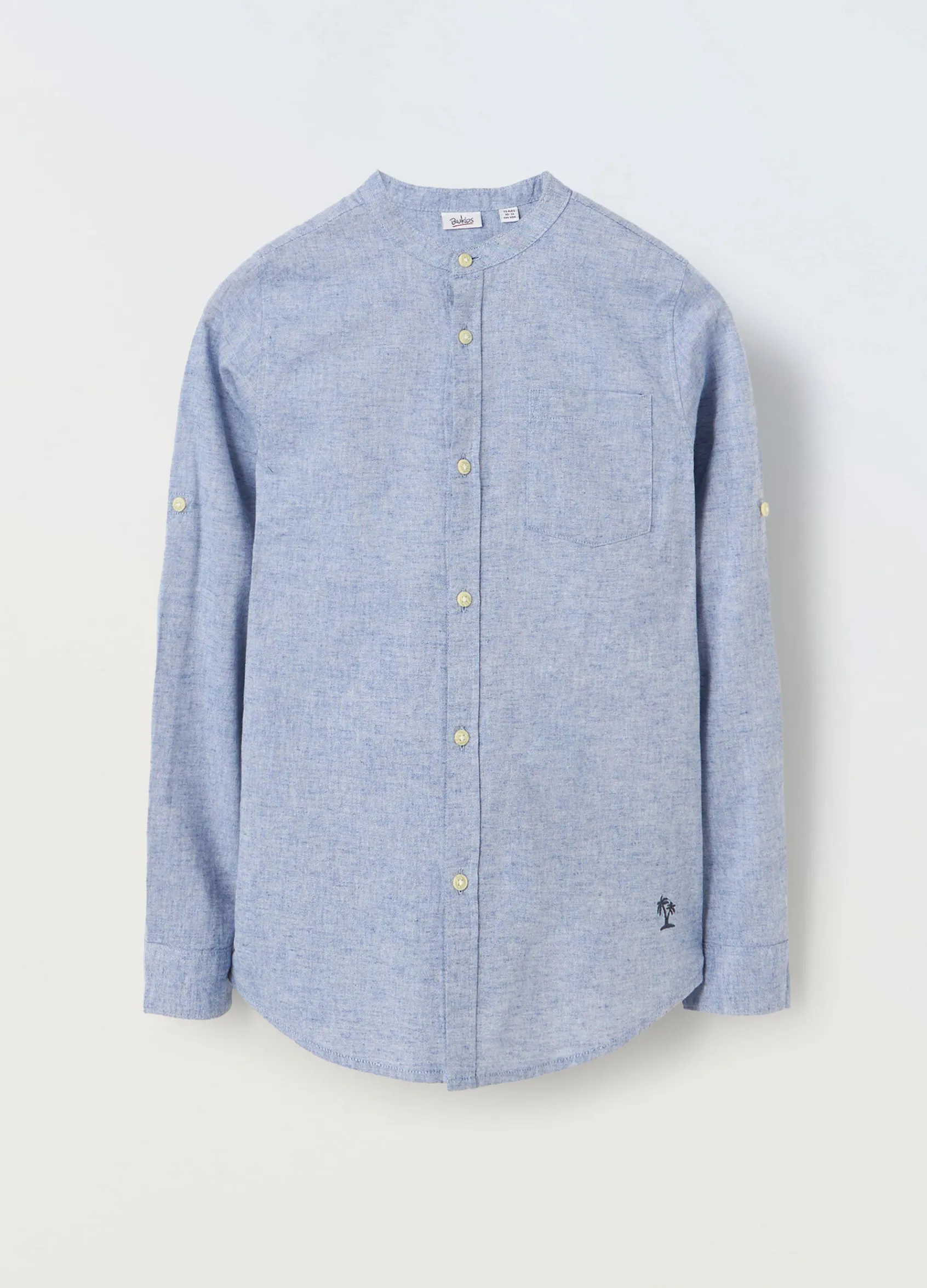 Blukids Camicia in misto lino ragazzo- Camicie