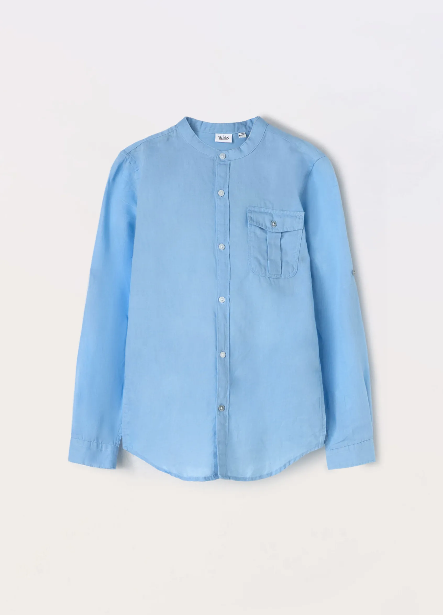 Blukids Camicia in misto lino ragazzo- Camicie