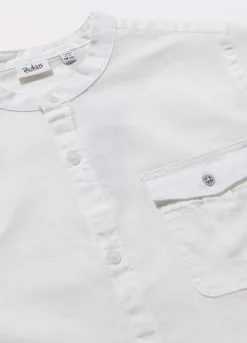 Blukids Camicia in misto lino ragazzo- Camicie