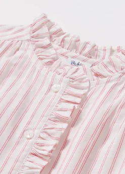 Blukids Camicia in popeline di puro cotone bambina- Camicie