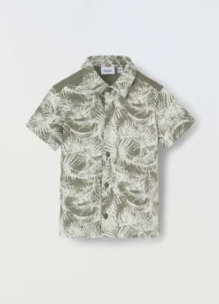 Blukids Camicia in puro cotone con stampa neonato- Camicie