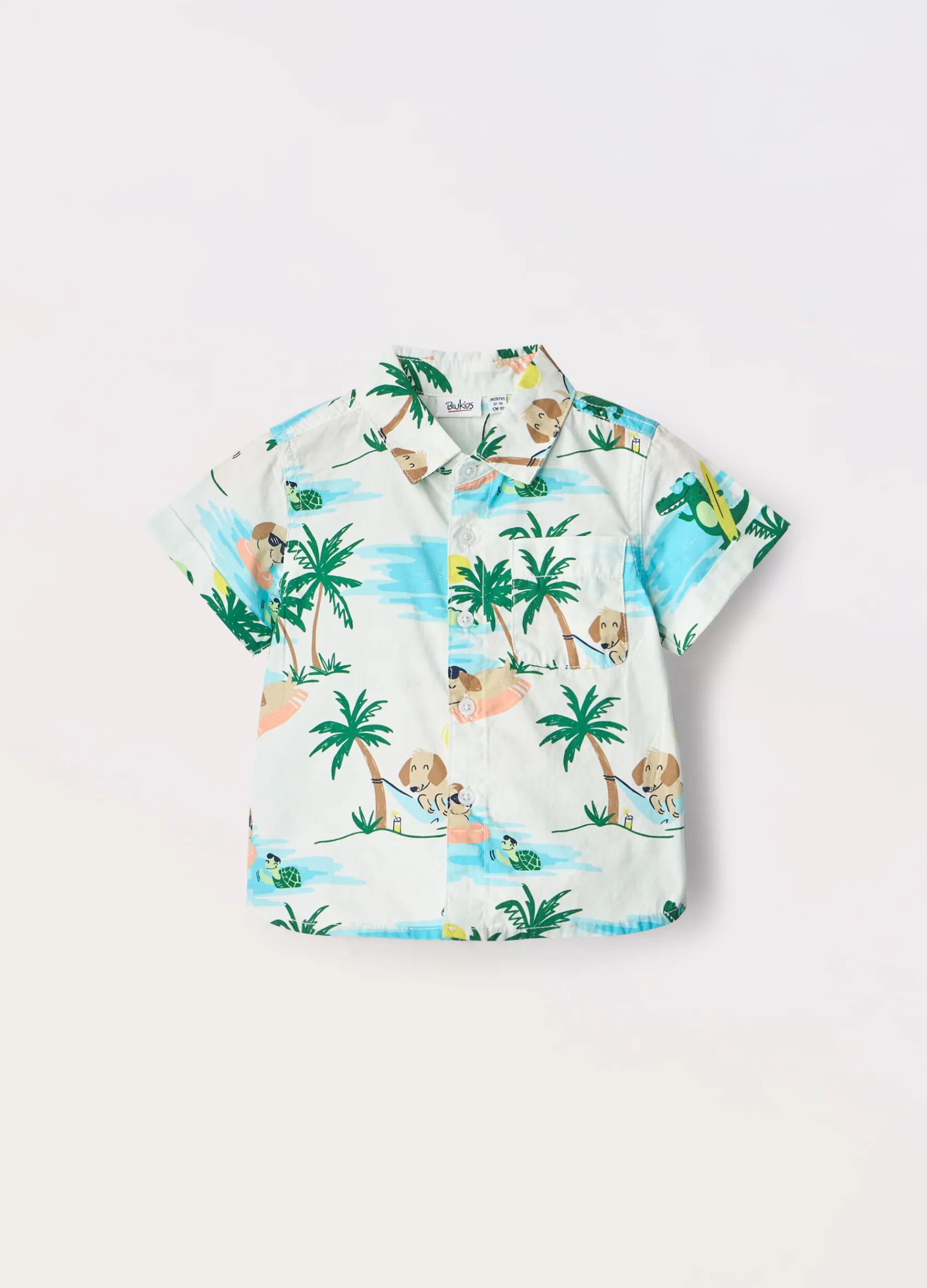 Blukids Camicia in puro cotone neonato- Camicie