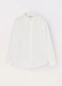Blukids Camicia in twill di puro cotone ragazzo- Camicie