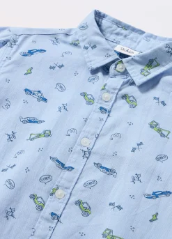 Blukids Camicia misto lino bambino-Bambino Camicie