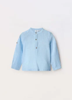 Blukids Camicia misto lino neonato- Camicie
