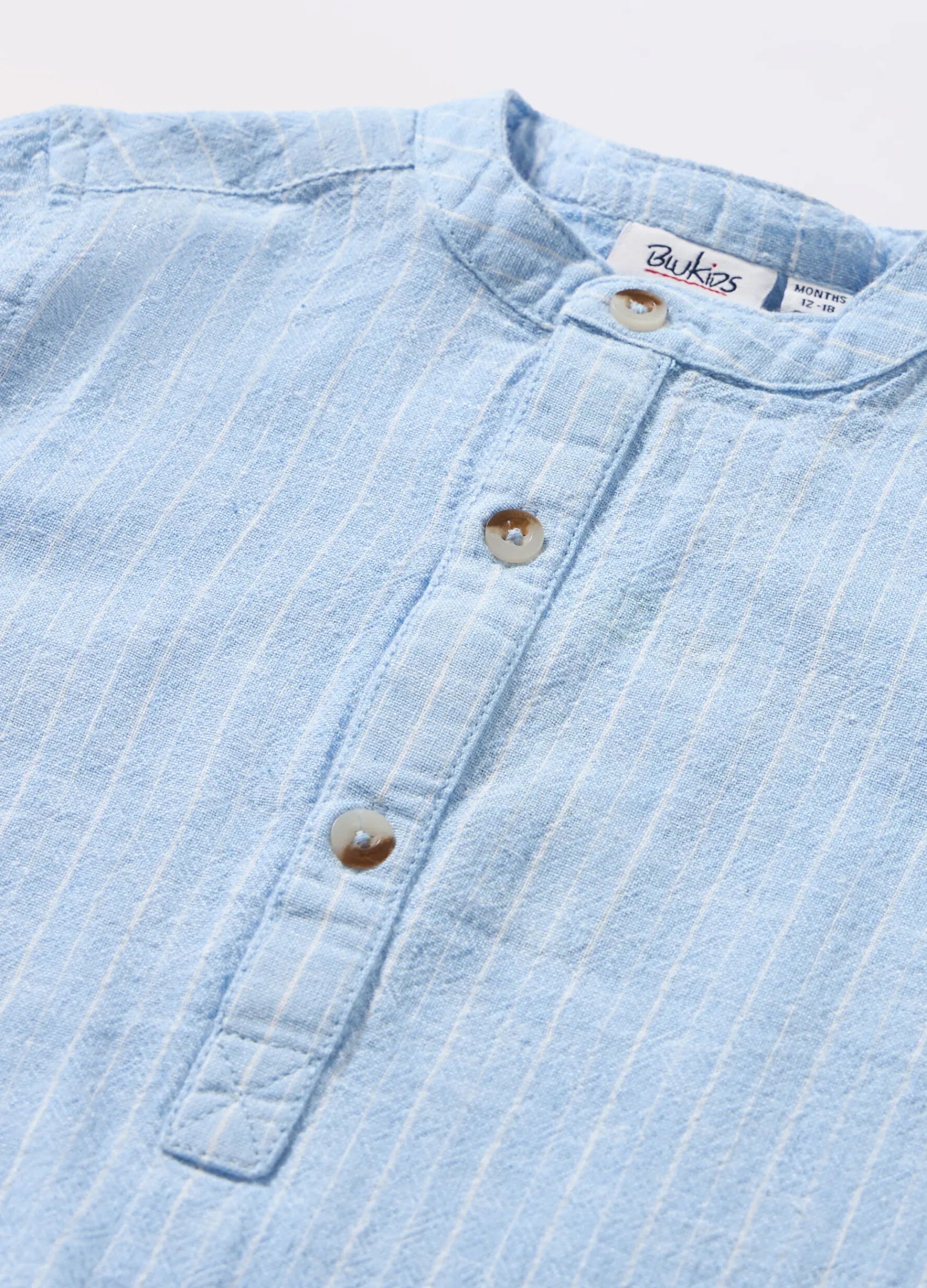 Blukids Camicia misto lino neonato- Camicie