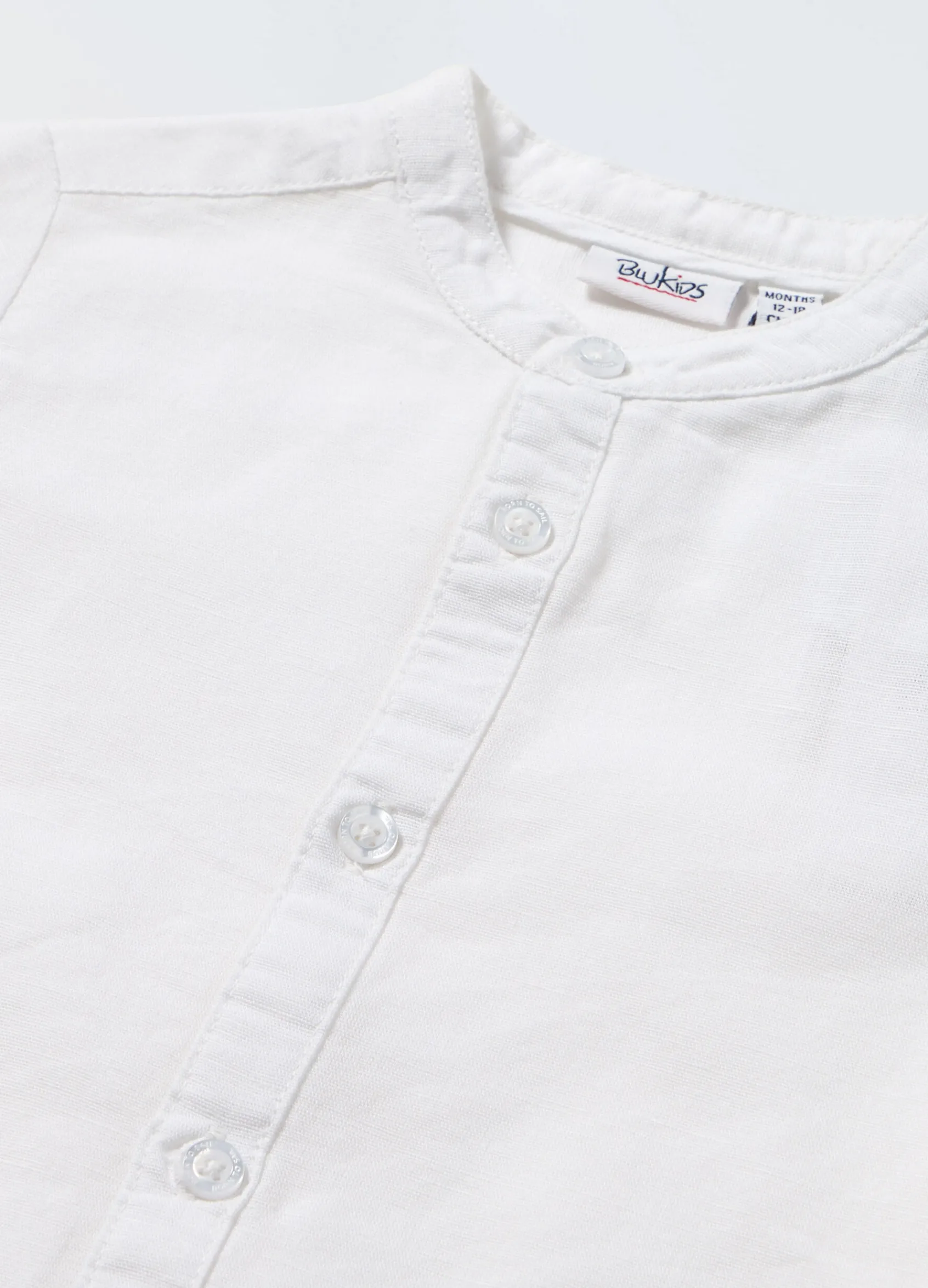 Blukids Camicia misto lino neonato- Camicie