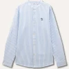Blukids Camicia rigata in misto lino ragazzo- Camicie