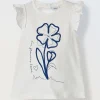 Blukids Canotta con rouches bambina- T-shirt